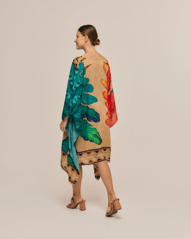 Kaftan Corto Penas Cocar - Viscose - Scarfme | Bufandas, Pañuelos, Chales, Turbantes