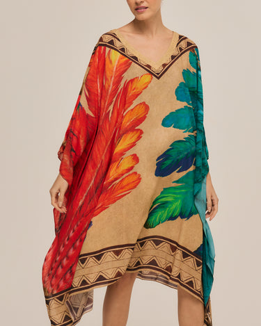 Kaftan Corto Penas Cocar - Viscose - Scarfme | Bufandas, Pañuelos, Chales, Turbantes