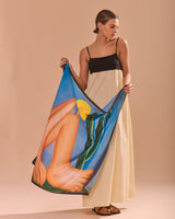 Pañuelo Abaporu - Satén de Seda/ 90x90 - Scarfme | Bufandas, Pañuelos, Chales, Turbantes