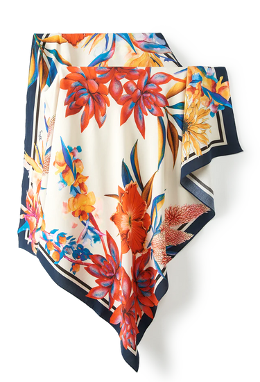 Pañuelo Turbante Floral Sunset- Viscose/ 90x90 - Scarfme | Bufandas, Pañuelos, Chales, Turbantes
