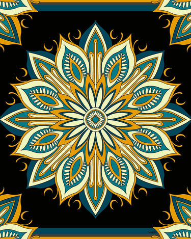 Pañuelo Turbante Mandala Arabesco - Viscose/ 90x90 - Scarfme | Bufandas, Pañuelos, Chales, Turbantes