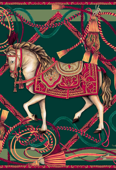 Pañuelo Horse- Satén de Seda/ 100x100 - Scarfme | Bufandas, Pañuelos, Chales, Turbantes