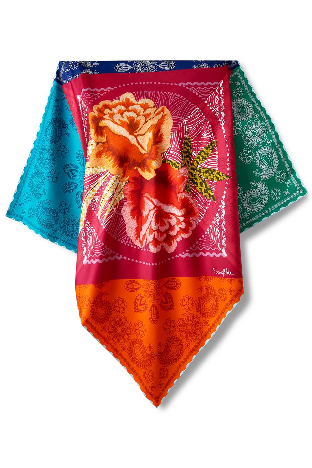 Pañuelo Judith- Twill de Seda/ 90x90 - Scarfme | Bufandas, Pañuelos, Chales, Turbantes