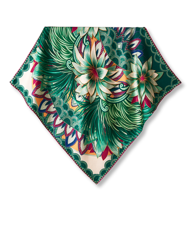 Pañuelo Alegoria - Twill de Seda/ 65x65 - Scarfme | Bufandas, Pañuelos, Chales, Turbantes