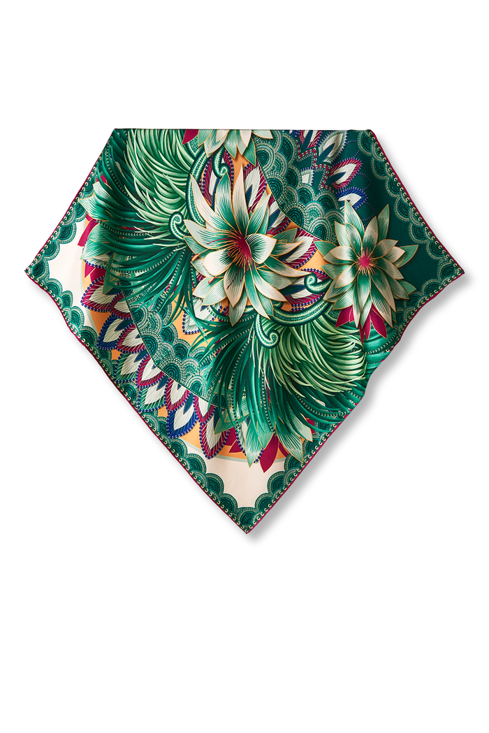 Pañuelo Alegoria - Twill de Seda/ 65x65 - Scarfme | Bufandas, Pañuelos, Chales, Turbantes
