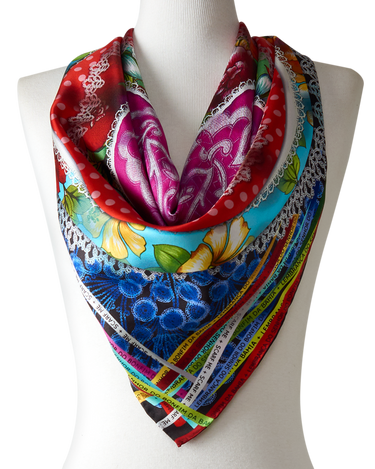 Pañuelo Baiana - Twill de Seda/ 90x90 - Scarfme | Bufandas, Pañuelos, Chales, Turbantes