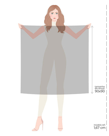 Pañuelo Baiana - Twill de Seda/ 90x90 - Scarfme | Bufandas, Pañuelos, Chales, Turbantes
