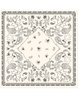 Pañuelo Bandana Gloriosa Off White - Satén de Seda/ 90x90 - Scarfme | Bufandas, Pañuelos, Chales, Turbantes