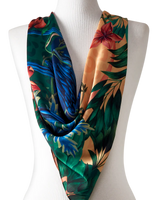 Pañuelo Brasil Tropical - Satén de Poliéster/ 90x90 - Scarfme | Bufandas, Pañuelos, Chales, Turbantes