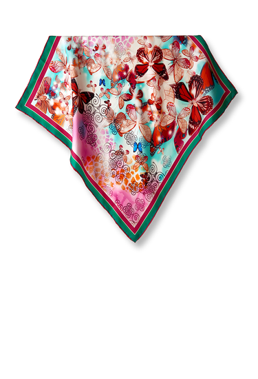 Pañuelo Butterfly - Twill de Seda/ 50x50