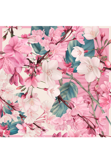 Pañuelo Cerejeiras Benevolencia - Satén de Seda/ 65x656 - Scarfme | Bufandas, Pañuelos, Chales, Turbantes