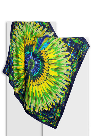 Pañuelo Cocar Brasil Twill de Seda/ 90x90 - Scarfme | Bufandas, Pañuelos, Chales, Turbantes