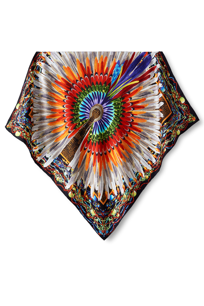 Pañuelo Cocar - Twill de Seda/ 65x65 - Scarfme | Bufandas, Pañuelos, Chales, Turbantes