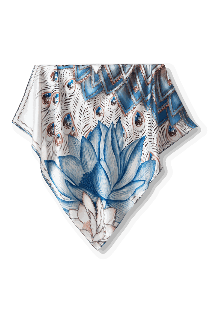 Pañuelo Crystal Glow - Satén de Seda/ 65x65 - Scarfme | Bufandas, Pañuelos, Chales, Turbantes
