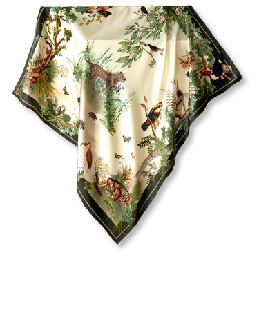 Pañuelo Fauna - Twill de Seda/ 90x90 - Scarfme | Bufandas, Pañuelos, Chales, Turbantes