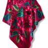 Pañuelo Flor Flamingo - Satén de Seda/ 90x90 - Scarfme | Bufandas, Pañuelos, Chales, Turbantes