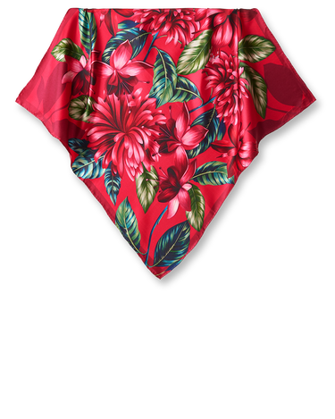 Pañuelo Flor Flamingo - Twill de Seda/ 65x65 - Scarfme | Bufandas, Pañuelos, Chales, Turbantes