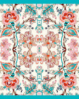 Pañuelo Floral Delicado- Twill de Seda / 50x50 - Scarfme | Bufandas, Pañuelos, Chales, Turbantes