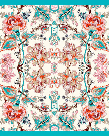 Pañuelo Floral Delicado- Twill de Seda / 50x50 - Scarfme | Bufandas, Pañuelos, Chales, Turbantes