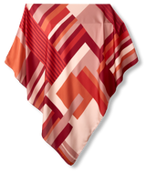 Pañuelo Geométrico Conceptual - Satén de Poliéster/ 90x90 - Scarfme | Bufandas, Pañuelos, Chales, Turbantes