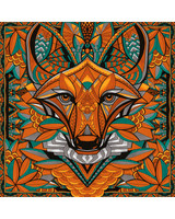 Pañuelo Lobo-Guará do Cerrado- Twill de Seda/ 90x90 - Scarfme | Bufandas, Pañuelos, Chales, Turbantes