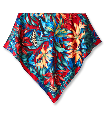 Pañuelo Mata Atlántica - Twill de Seda/ 65x65 - Scarfme | Bufandas, Pañuelos, Chales, Turbantes