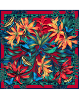 Pañuelo Mata Atlántica - Twill de Seda/ 65x65 - Scarfme | Bufandas, Pañuelos, Chales, Turbantes