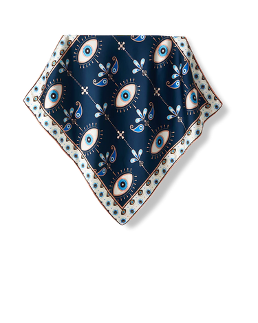 Pañuelo Olho Grego- Satén de Poliester/ 50x50 - Scarfme | Bufandas, Pañuelos, Chales, Turbantes