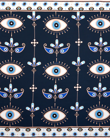 Pañuelo Olho Grego- Satén de Poliester/ 50x50 - Scarfme | Bufandas, Pañuelos, Chales, Turbantes