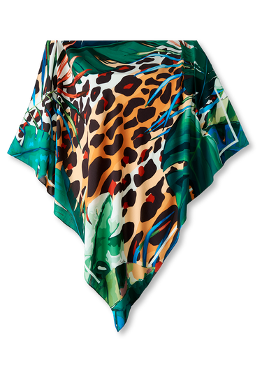 Pañuelo Turbante Onça Tropical - Viscose/ 90x90 - Scarfme | Bufandas, Pañuelos, Chales, Turbantes
