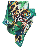 Pañuelo Turbante Onça Tropical - Viscose/ 90x90 - Scarfme | Bufandas, Pañuelos, Chales, Turbantes