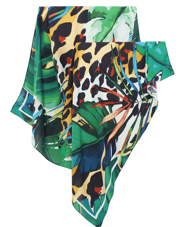 Pañuelo Turbante Onça Tropical - Viscose/ 90x90 - Scarfme | Bufandas, Pañuelos, Chales, Turbantes