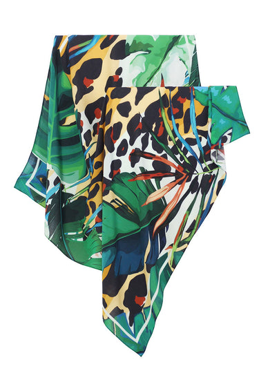 Pañuelo Turbante Onça Tropical - Viscose/ 90x90 - Scarfme | Bufandas, Pañuelos, Chales, Turbantes