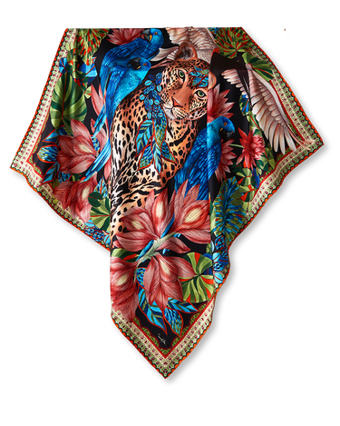 Pañuelo Pantanal - Twill de Seda/ 90x90 - Scarfme | Bufandas, Pañuelos, Chales, Turbantes