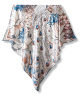 Pañuelo Peacock Glow - Satén de Seda/ 90x90 - Scarfme | Bufandas, Pañuelos, Chales, Turbantes