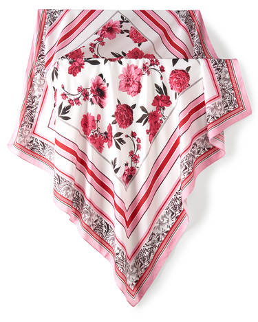 Pañuelo Peony- Twill de Seda/ 90x90 - Scarfme | Bufandas, Pañuelos, Chales, Turbantes