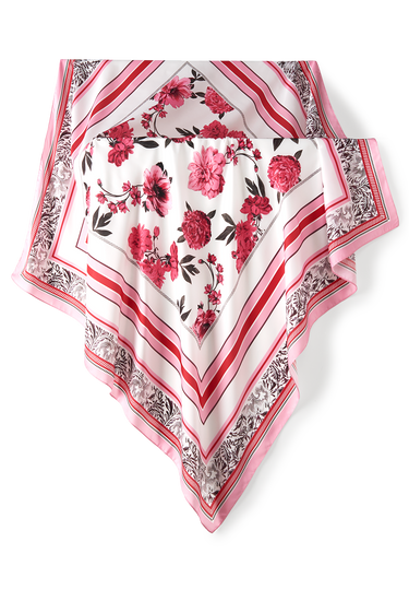 Pañuelo Peony- Twill de Seda/ 90x90 - Scarfme | Bufandas, Pañuelos, Chales, Turbantes