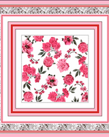 Pañuelo Peony- Twill de Seda/ 90x90 - Scarfme | Bufandas, Pañuelos, Chales, Turbantes