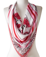 Pañuelo Peony- Twill de Seda/ 90x90 - Scarfme | Bufandas, Pañuelos, Chales, Turbantes