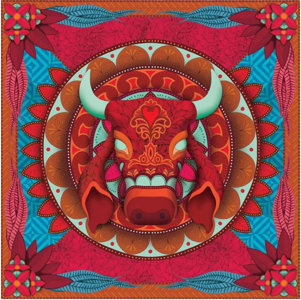 Pañuelo Touro- Twill de Seda/ 50x50 - Scarfme | Bufandas, Pañuelos, Chales, Turbantes