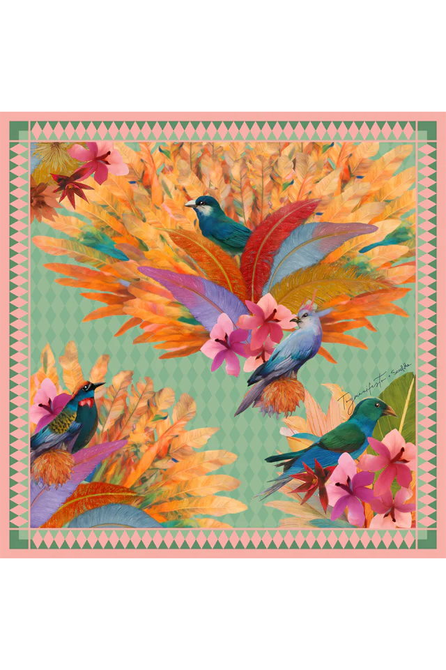 Pañuelo Toymanifesto Guardiã dos Portais- Twill de Seda/ 50x50 - Scarfme | Bufandas, Pañuelos, Chales, Turbantes