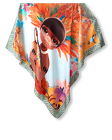 Pañuelo Toymanifesto Guardião da Natureza- Twill de Seda/ 90x90 - Scarfme | Bufandas, Pañuelos, Chales, Turbantes