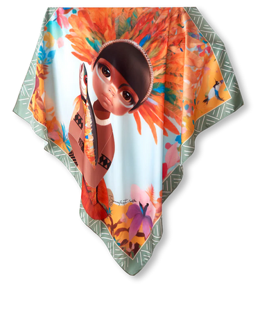 Pañuelo Toymanifesto Guardião da Natureza- Twill de Seda/ 90x90 - Scarfme | Bufandas, Pañuelos, Chales, Turbantes