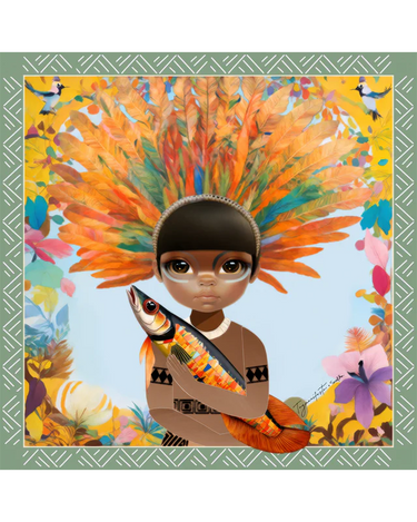 Pañuelo Toymanifesto Guardião da Natureza- Twill de Seda/ 90x90 - Scarfme | Bufandas, Pañuelos, Chales, Turbantes