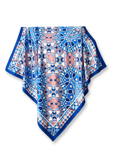 Pañuelo Vitral Pucci - Satén de Poliéster/ 90x90 - Scarfme | Bufandas, Pañuelos, Chales, Turbantes