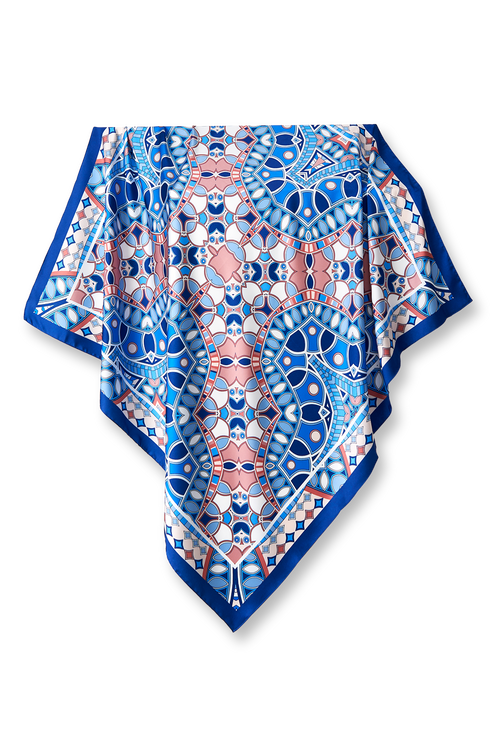 Pañuelo Vitral Pucci - Satén de Poliéster/ 90x90 - Scarfme | Bufandas, Pañuelos, Chales, Turbantes
