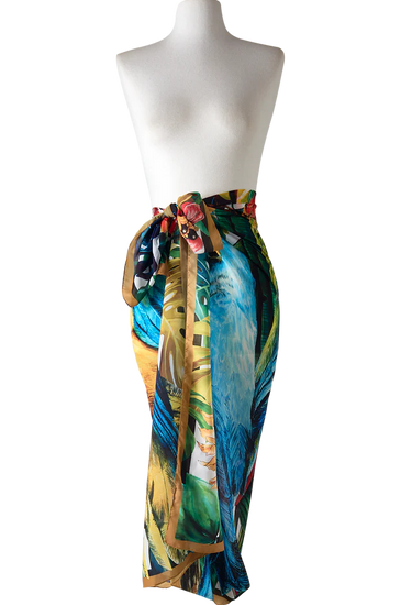 Max Pañuelo Araras do Brasil - Mousseline de Poliester/ 130x130 - Scarfme | Bufandas, Pañuelos, Chales, Turbantes