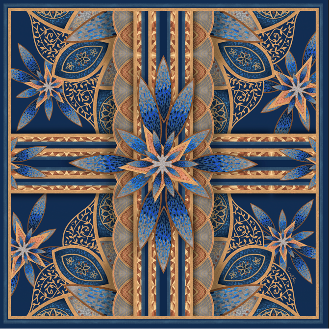 Max Pañuelo Grand Mosque- Mousseline de Seda/ 130x130 - Scarfme | Bufandas, Pañuelos, Chales, Turbantes