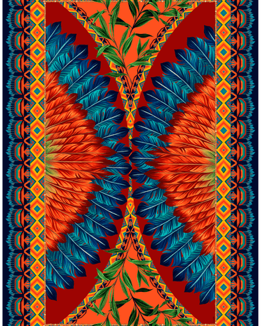 Pareo Amazonía Indígena - Viscose/ 130x200 - Scarfme | Bufandas, Pañuelos, Chales, Turbantes