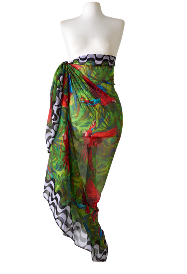 Pareo Arara Río - Georgette de Poliéster/ 130x200 - Scarfme | Bufandas, Pañuelos, Chales, Turbantes